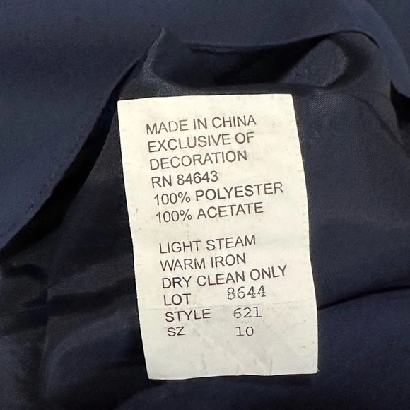 WTOO Watters & Watters Navy Blue Cocktail, Bridesmaid Dress - Picture 9 of 9